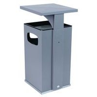 Cendrier-poubelle 72L / Argent - Manutan - Image 6