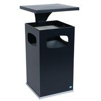 Cendrier-poubelle avec toit renforcé et seau - 72L - Manutan Expert - Image 2