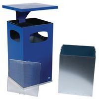 Cendrier-poubelle 72L / Bleu - Manutan - Image 5