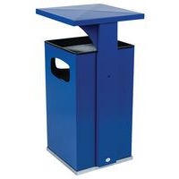 Cendrier-poubelle 72L / Bleu - Manutan - Image 8