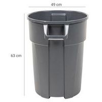 Conteneur rond agréé alimentaire - 85 L - Manutan Expert - Image 5