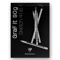 Bloc GraF'iT A6 80 feuilles Uni 90g Noir - Image principale