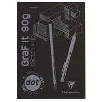 Bloc GraF'iT DOT A5 160 pages 90g couverture Noir - Image principale