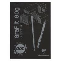 Bloc GraF'iT DOT A4 160 pages 90g couverture Noir - Image principale