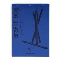 Bloc GraF'iT  A6 80 feuilles 90g Bleu nuit n°57 O - Image principale