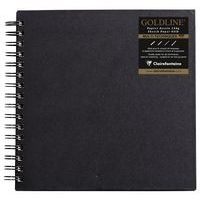 Carnet Spiralé Goldline 140g papier blanc carré - Clairefontaine - Image principale
