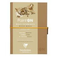 Carnet Paint'ON cousu double PU à élastique A5 64p 250g naturel - Image principale