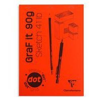 Bloc GraF'iT encollé A4 80 feuilles 90g Dot - Image 5