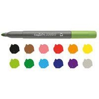 Boîte 12 feutres pointe extra large couleurs assorties - Image 3