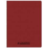 Cahier polypropylène 90g 96pages seyes 24x32cm recyclé rouge - Image principale
