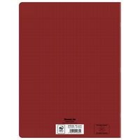 Cahier polypropylène 90g 96pages seyes 24x32cm recyclé rouge - Image 2