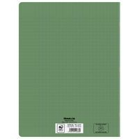 Cahier polypropylène 90g 96 pages seyes 24x32cm recyclé vert - Image 2