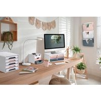 Lot de 4 corbeilles à courrier Minéral assorties - CEP - Image 3