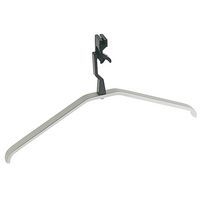 Cintre pour penderie en aluminium sans barre de pantalon noir - Image principale