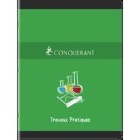 CONQUERANT Cahier de Travaux Pratiques 24x32cm Grands Carreaux Seyès/Uni Blanc 96 Pages Agrafées Couverture Ca - Image 9