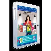 OXFORD Boîte Capacité Standard Polyvision 24x32cm Dos 40mm avec Bouton Pression Couverture Polypro Opaque Colo - Image 6