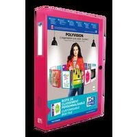 OXFORD Boîte Capacité Standard Polyvision 24x32cm Dos 40mm avec Bouton Pression Couverture Polypro Translucide - Image 5