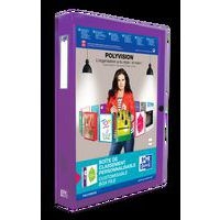 OXFORD Boîte Capacité Standard Polyvision 24x32cm Dos 40mm avec Bouton Pression Couverture Polypro Translucide - Image 4