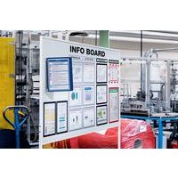 Support mural magnétique Vario® - 5 pochettes A4 - Bleu - Image 3