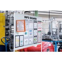 Support mural magnétique Vario® - 5 pochettes A4 - Orange - Image 3