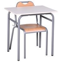 Lot de 30 tables Romane + chaises Etude 4 pieds - Manutan Expert - Image 4