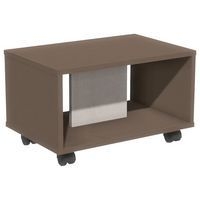 Table basse Identité à roulettes Argent/Brun - Image principale