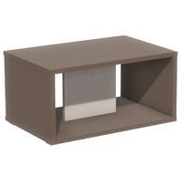 Table basse Identité sur patins Argent/Brun - Image principale