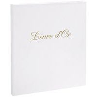 Livre d'or Balacron avec titre 140 pages blanches vertical - Image principale
