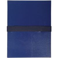 Lot de 10 chemises dos extensible Balacron et sangle scratch - marine - Image principale