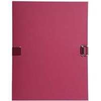 Lot de 10 chemises papier toilé à sangle dos extensible - bordeaux - Image principale