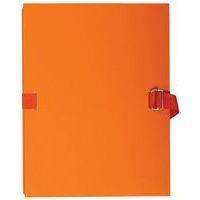 Lot de 10 chemises papier toilé à sangle dos extensible - orange - Image principale