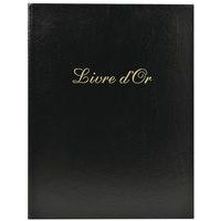 Lot de 3 livres d'or Balacron + titre 100 pages blanches 27x22cm vertical - Image principale