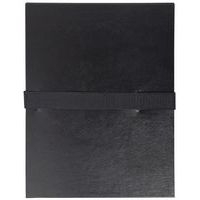 Lot de 10 chem. extens. balacron sans rab. sangle scratch 24x32cm noir - Image principale