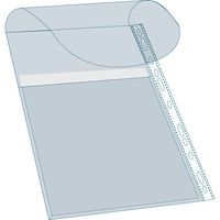 Lot de 5 Pochettes à soufflet avec rabat - polypropylène 20/100e - Image 2