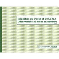 Lot de 5 Registre de l'Inspection du travail et du CHSCT - folioté - 16 pages - Image principale