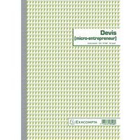 Lot de 5 Manifold Devis Micro-entrepreneur 50 feuillets dupli autocopiants - Image principale