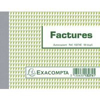 Lot de 10 Manifold Factures 10,5x13,5cm 50 feuillets dupli autocop. - Image principale