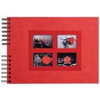 Album photos à spirales 50 pges noires passion 32x22cm rouge - Image principale