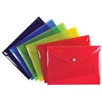 Lot de 30 Pochette pression Iderama en PP 23x17 cm Couleurs assorties - Image principale