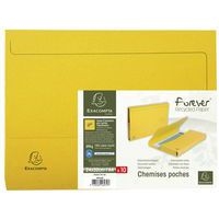 Lot de 10 paquets de 10 chemisess poche FOREVER A4 - Jaune - Image principale