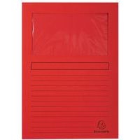 Lot de 4 paquets de 100 chemisess à fenêtre FOREVER - 22x31 cm - Rouge - Image principale