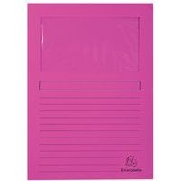 Lot de 4 paquets de 100 chemisess à fenêtre FOREVER 22x31 cm Fuchsia - Image principale