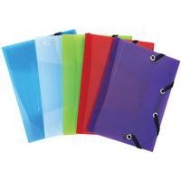 Lot de 25 Chemise à élastique 3 rabats Polypro Crystal Colour pocket - Image principale