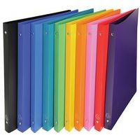 Lot de 20 Classeur 4 anneaux 15 mm PP Opaque - A4 - Couleurs assorties - Image principale