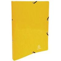 Lot de 20 Classeur à élastiques 2 anneaux 15mm Iderama - A4 - Jaune - Image principale