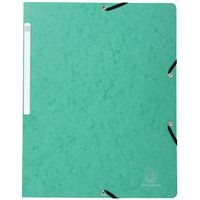 Lot de 50 chemises à élastique sans rabat carte lustrée 355gm² A4 noir - Image principale