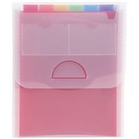 Lot de 5 Trieur valisette vertical 6 compartiments Crystal - A4 - Image principale