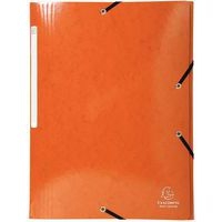 Lot de 25 chem. à élastiq 3 rab. cte lustr. 425gm² Iderama A4 Orange - Image principale