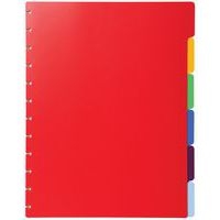 Intercalaires polypropylènes couleurs pour porte-vues à anneaux - Image principale