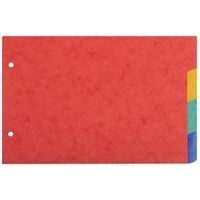 Lot de 10 Intercal. fiches brist cte lustr. 225g/m2 4 pos A5 148x210mm - Image principale